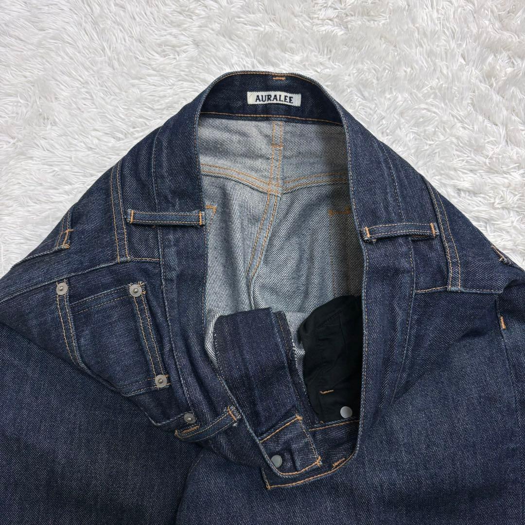 30サイズ・美品】オーラリー☆インディゴカラーハードツイストデニム