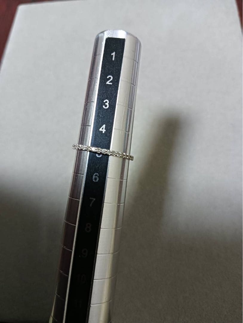 Pt900 天然ダイヤモンド 0.22ct フルエタニティリング