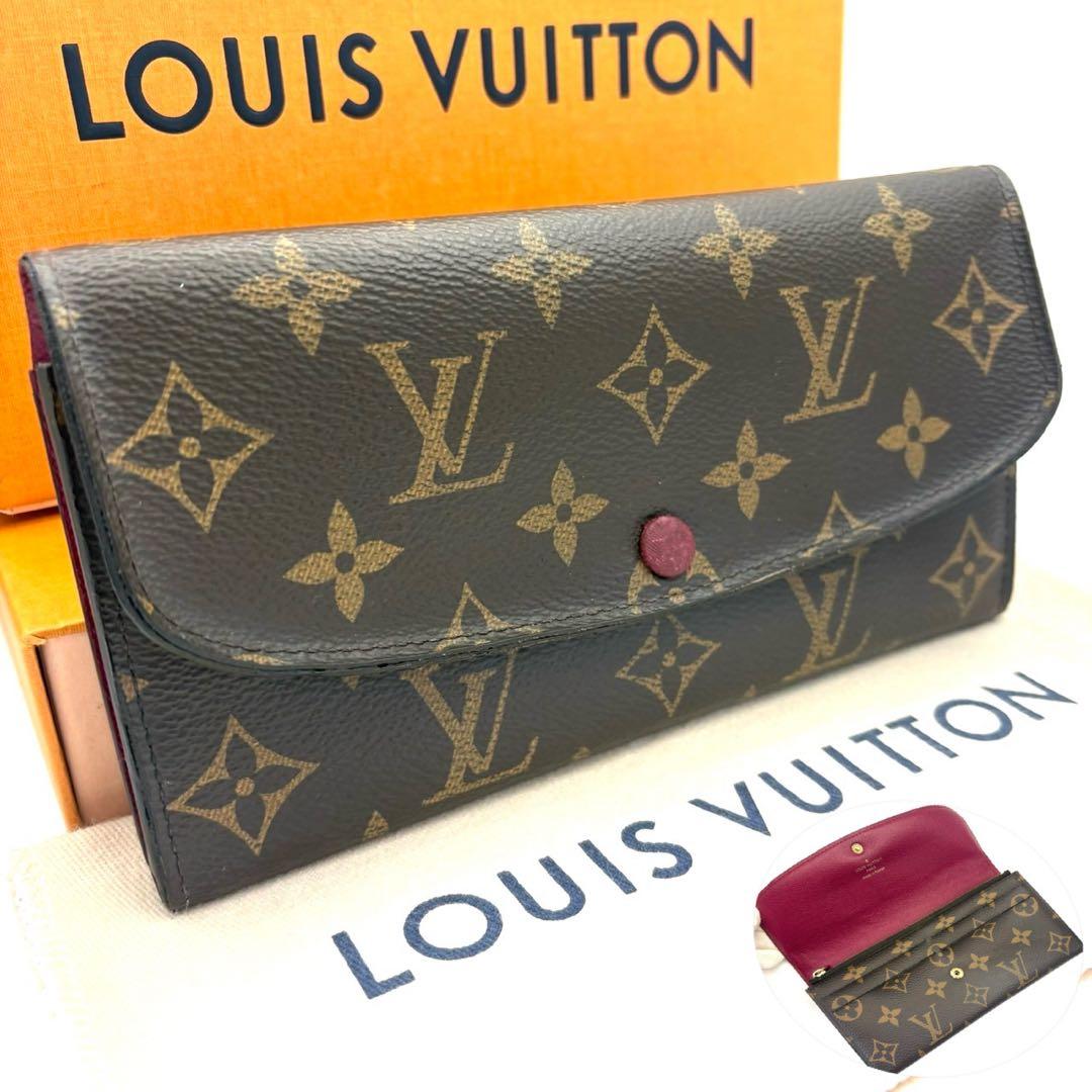 ルイヴィトン モノグラム ポルトフォイユ エミリー フューシャ M61289 LOUIS VUITTON（ルイ・ヴィトン） 長財布 モノグラム ポルトフォイユ