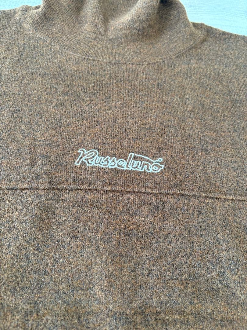 ラッセルノ【新品】サイズ7 タートル 長袖 ハイネック ゴルフ セーター