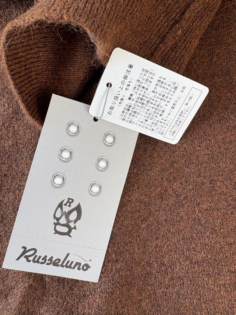 ラッセルノ【新品】サイズ7 タートル 長袖 ハイネック ゴルフ セーター