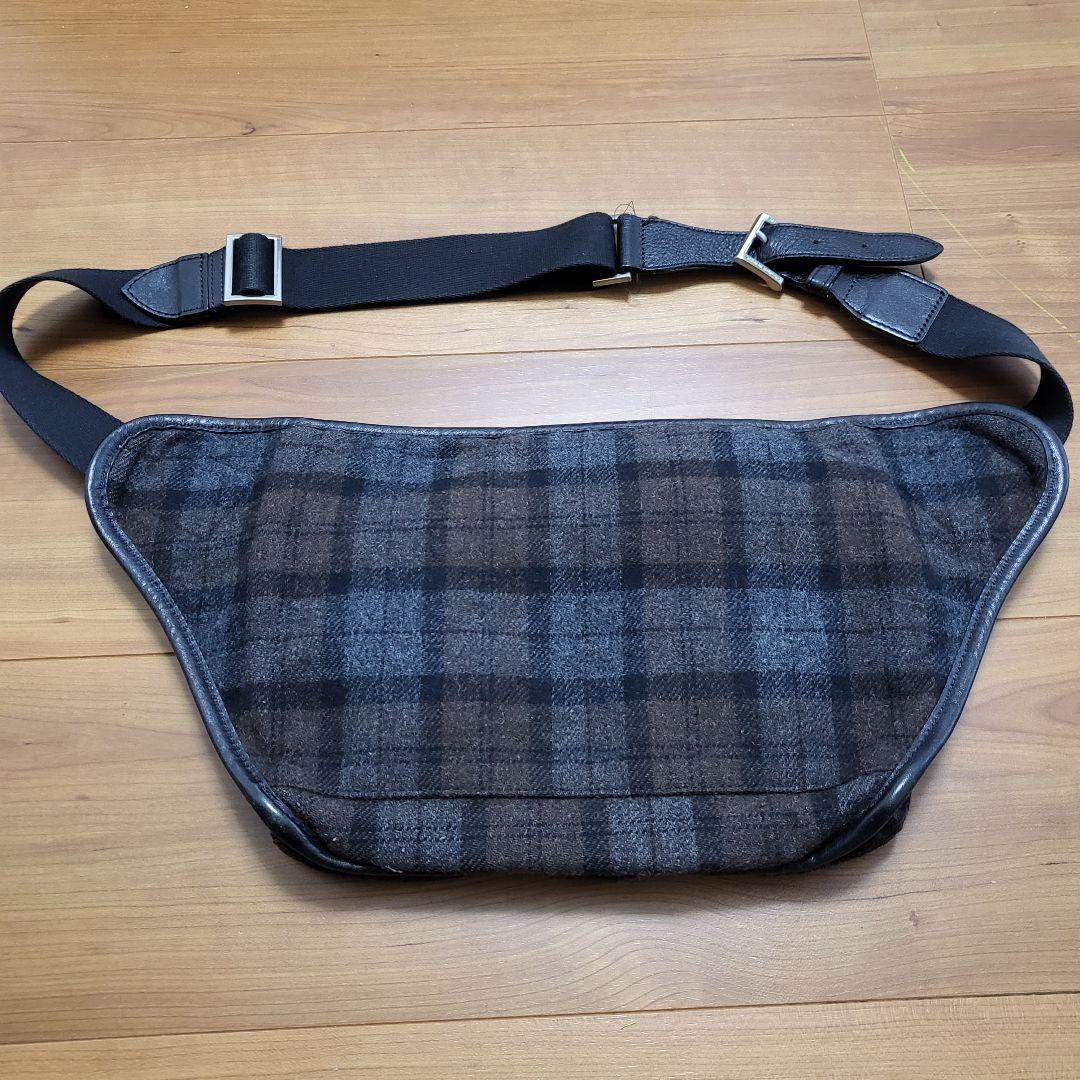 バーバリー ブラックレーベル ウエストバッグ ボディバッグ ウール