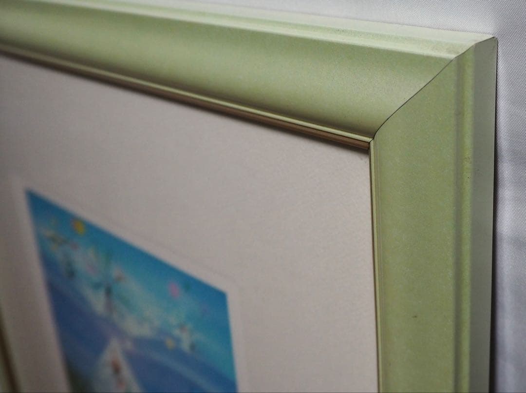 真作□藤城清治 版画 ラベンダー畑の夢 直筆サイン□レフグラフ 絵画