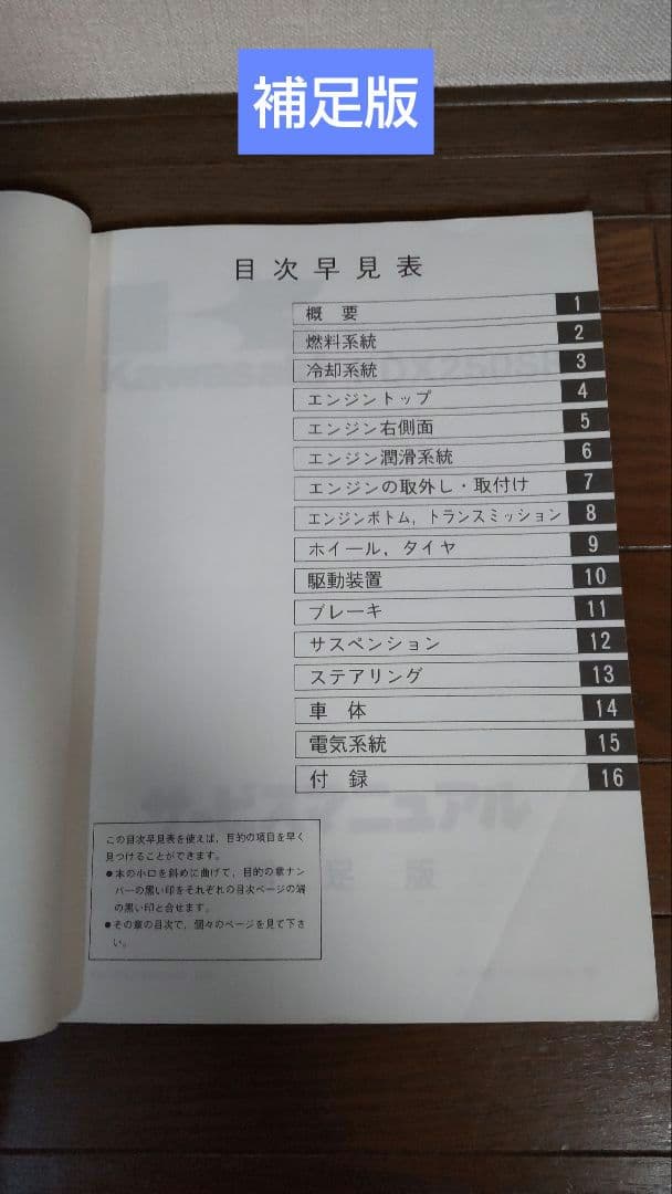【Kawasaki　KDX250SR】サービスマニュアル・補足版《2冊セット》