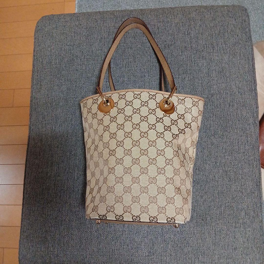Gucci GGモノグラム トートバッグ GUCCI Jumbo GG Canvas Tote Shoulder Bag Beige 678839