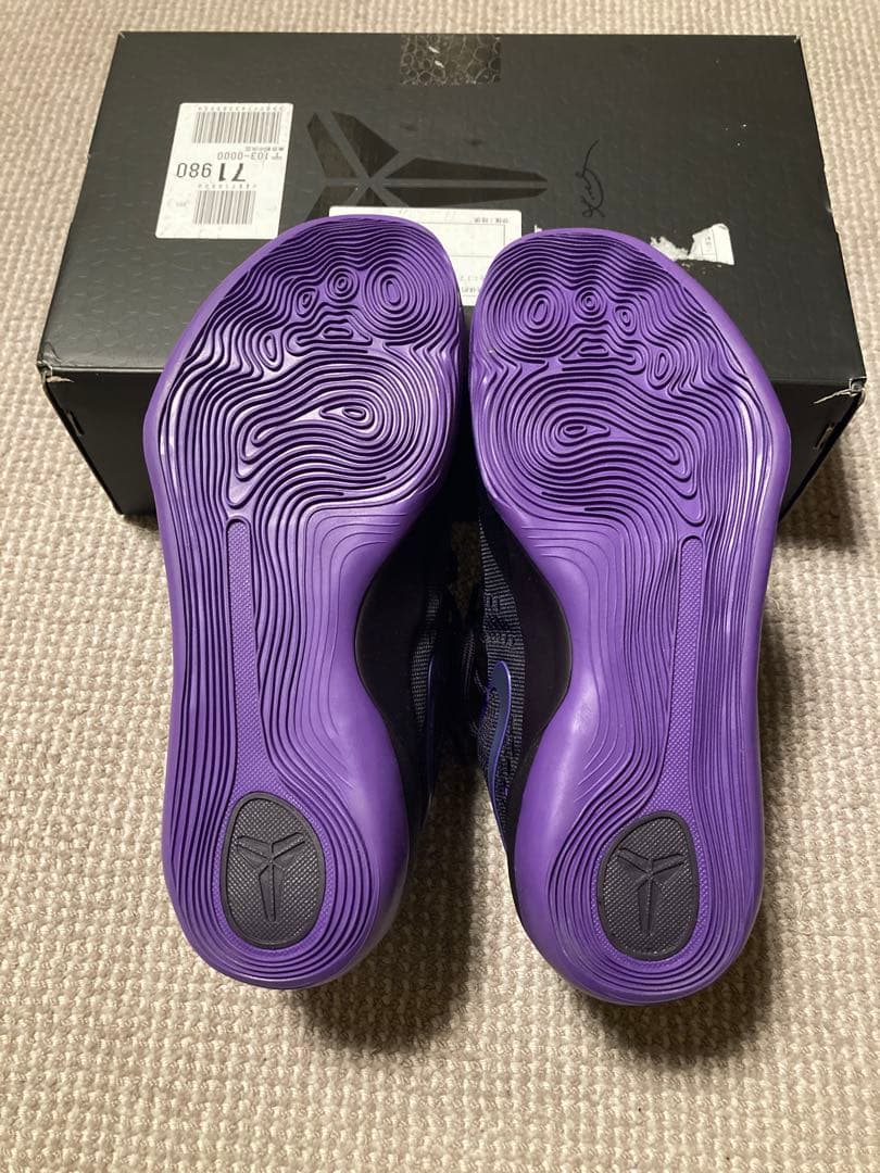 Nike Kobe IX ELITE LOW EM PROTRO 黒/紫