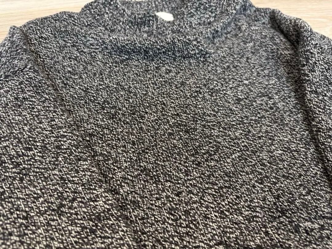 《ATON》WOOL MOULINE MOCKNECK SWEATER(4)