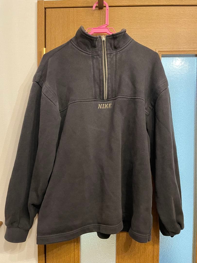 NIKE ハーフジップ スウェット トレーナー ブラック 90's 00's