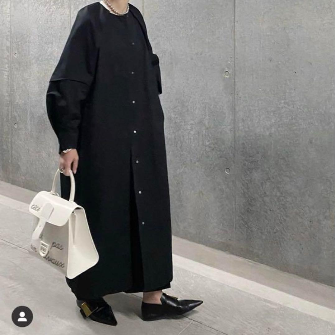 LOHEN ローヘン デザインスリーブ ロングコート 2022 ブラック レア