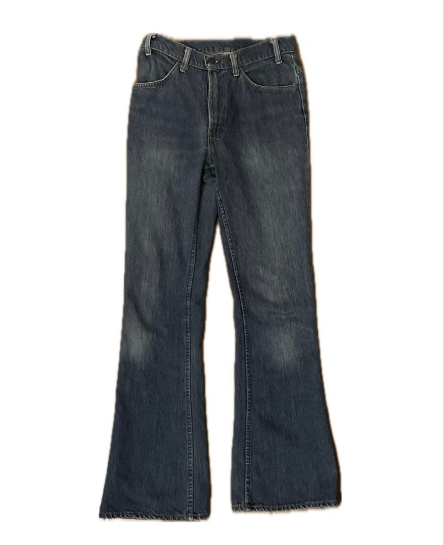 levi's 646 ベルボトム 70s 希少　W32 L34 古着 70s Levi's 646 濃紺 ブルー デニム ベルボトム パンツ ジーンズ
