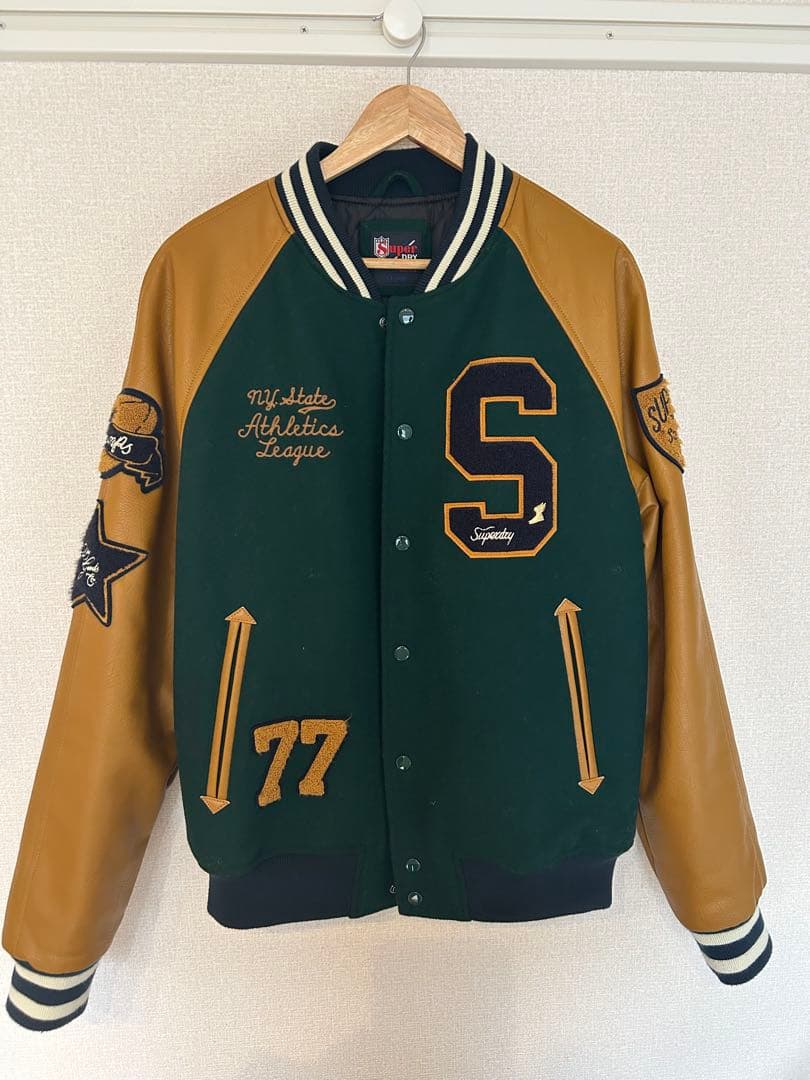 SUPERDRY 極度乾燥　スタジャン ネイビー（紺）系 Superdry(極度乾燥しなさい) スタジャン(メンズ