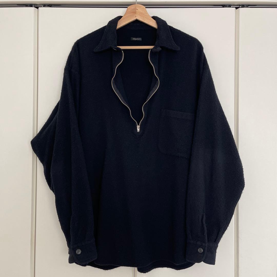 COMOLI 縮絨ウールハーフジップシャツ 3 23AW COMOLI 縮絨ウールハーフジップシャツ 購入レビュー【2023AW】 | めもぶろ