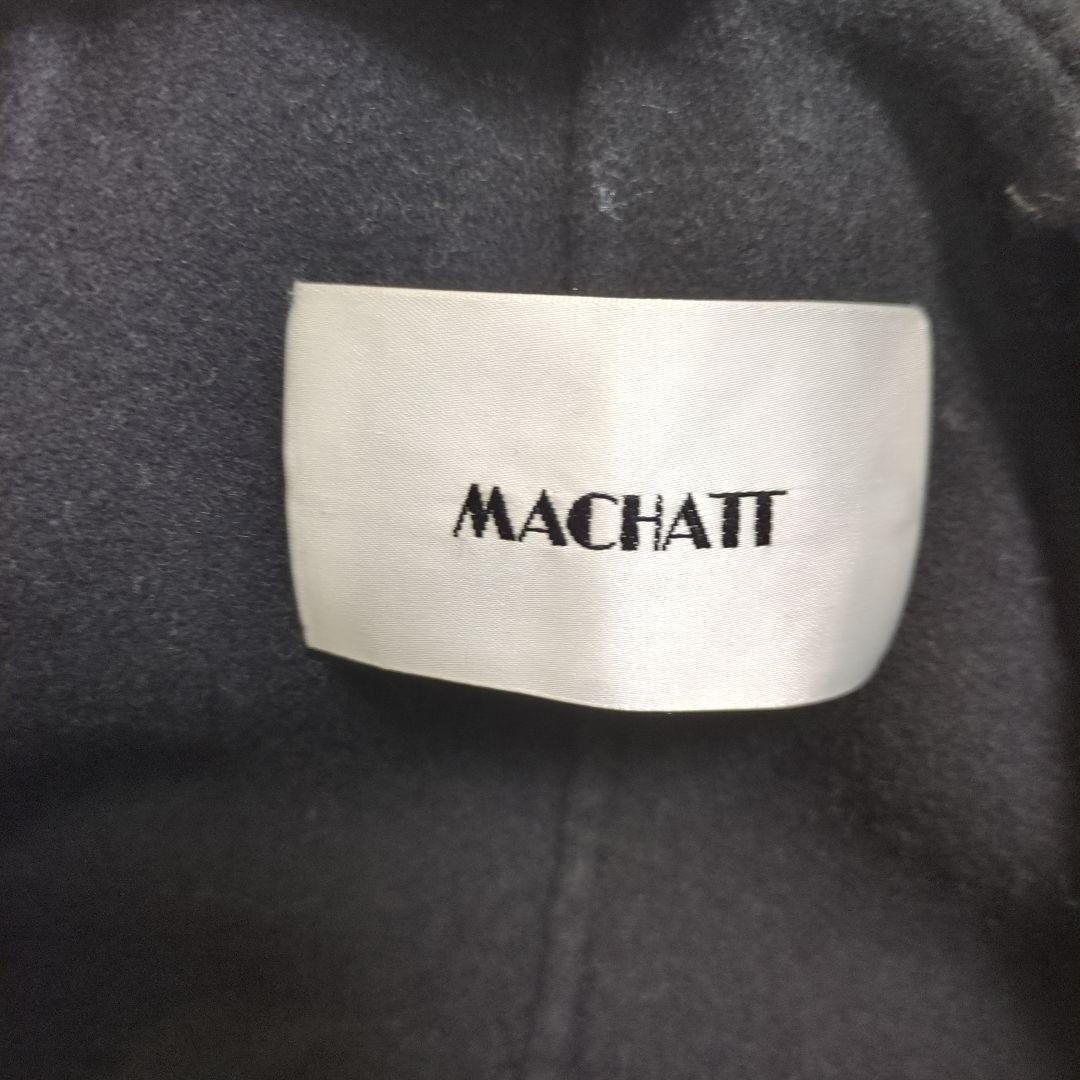 MACHATT マチャット オーバーカラーウールコート ブラックの通販はau