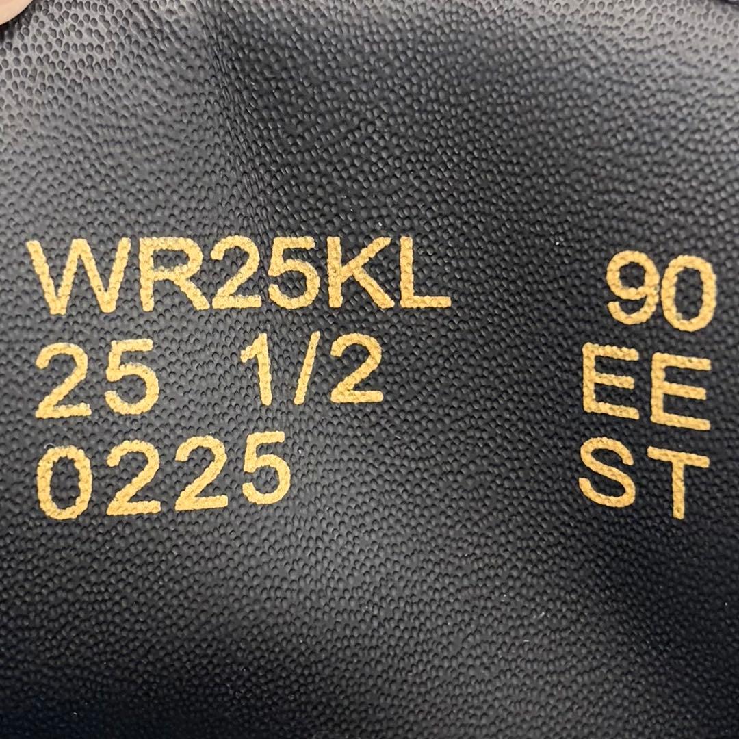 アシックスランウォーク ストレートチップ 25.5cm 黒 外羽根 革靴①