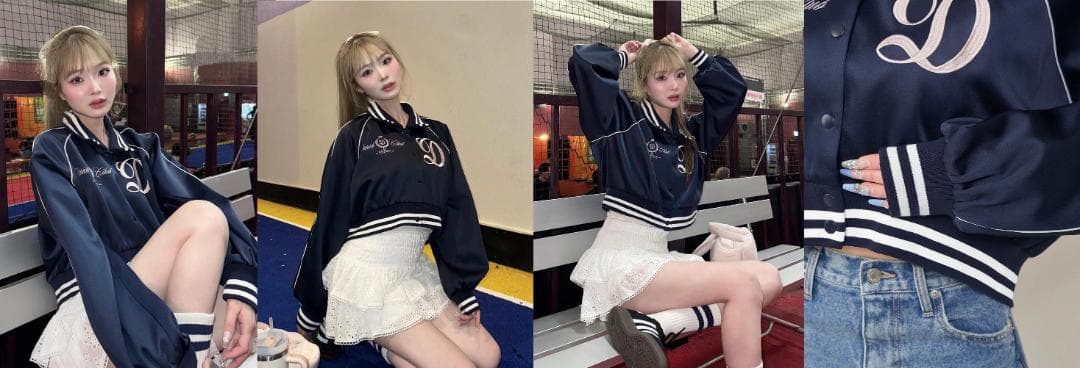 ダーリッチ Darich Clubスカジャン ネイビー NVY