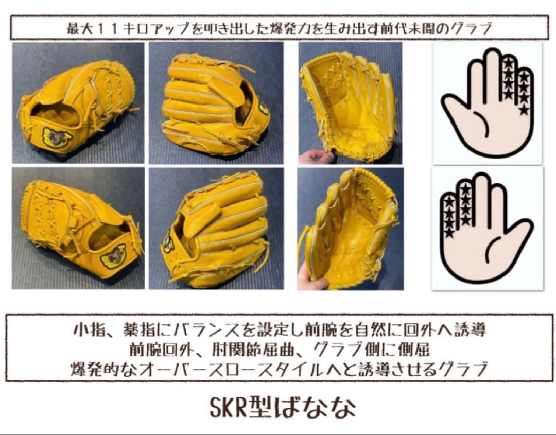 ごりら印の野球道具 硬式投手用グローブ 特殊重心 - メルカリ