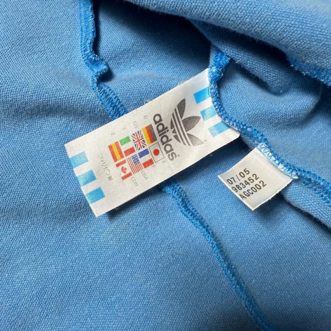 《人気デザイン》アディダス adidas☆トラックジャージ 水色 Lサイズ