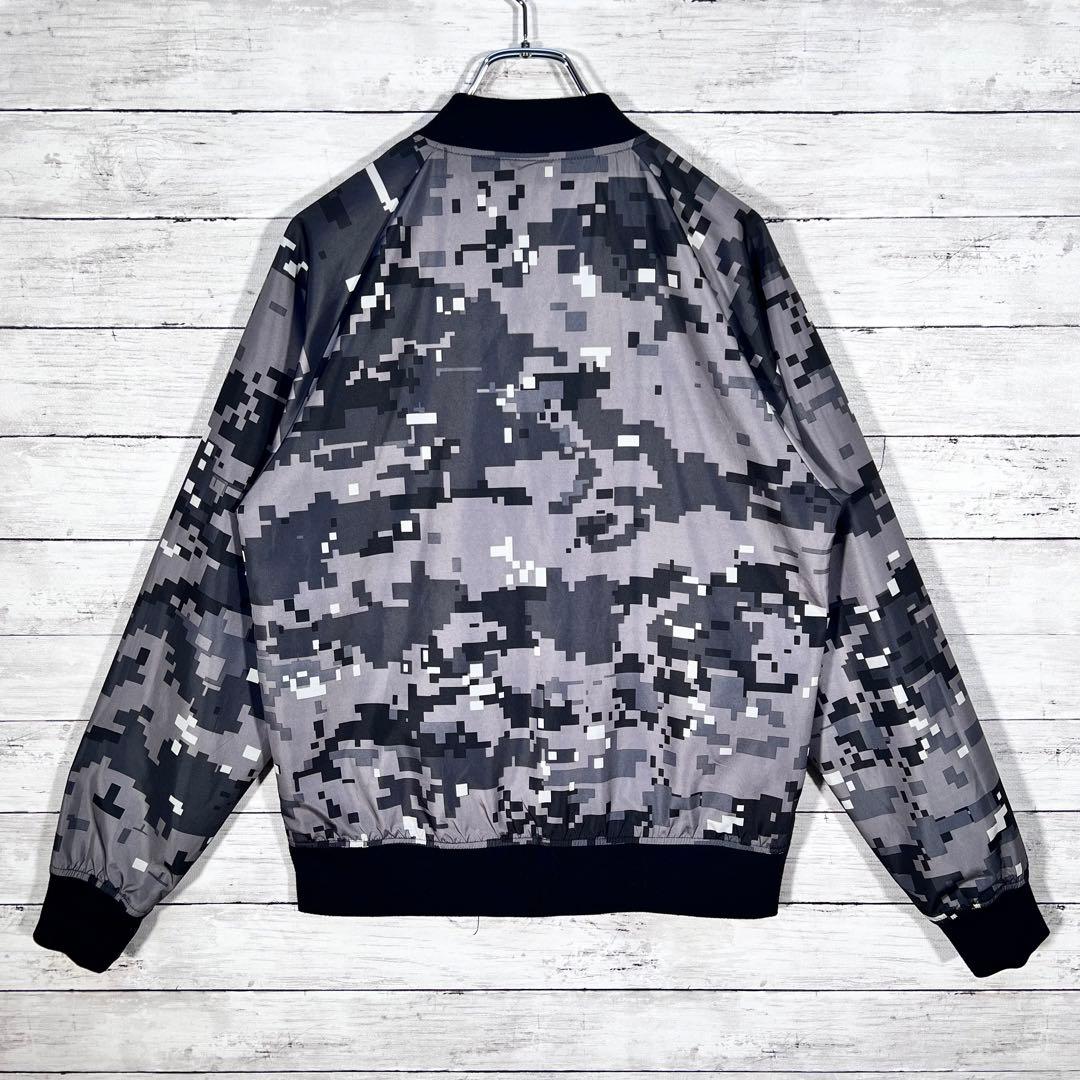 『F.C.Real Bristol』　ブルゾン　リバーシブル　デジカモ柄　黒　M