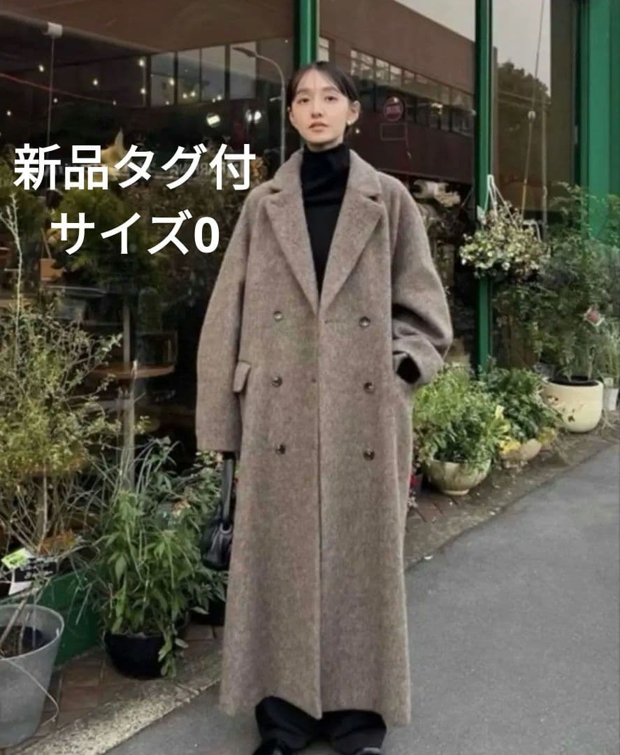 新品タグ付　DOUBLE WOOL LONG COAT　CLANE CLANE - ダブルウール ロングコート - DOUBLE WOOL LONG COAT - IVORY
