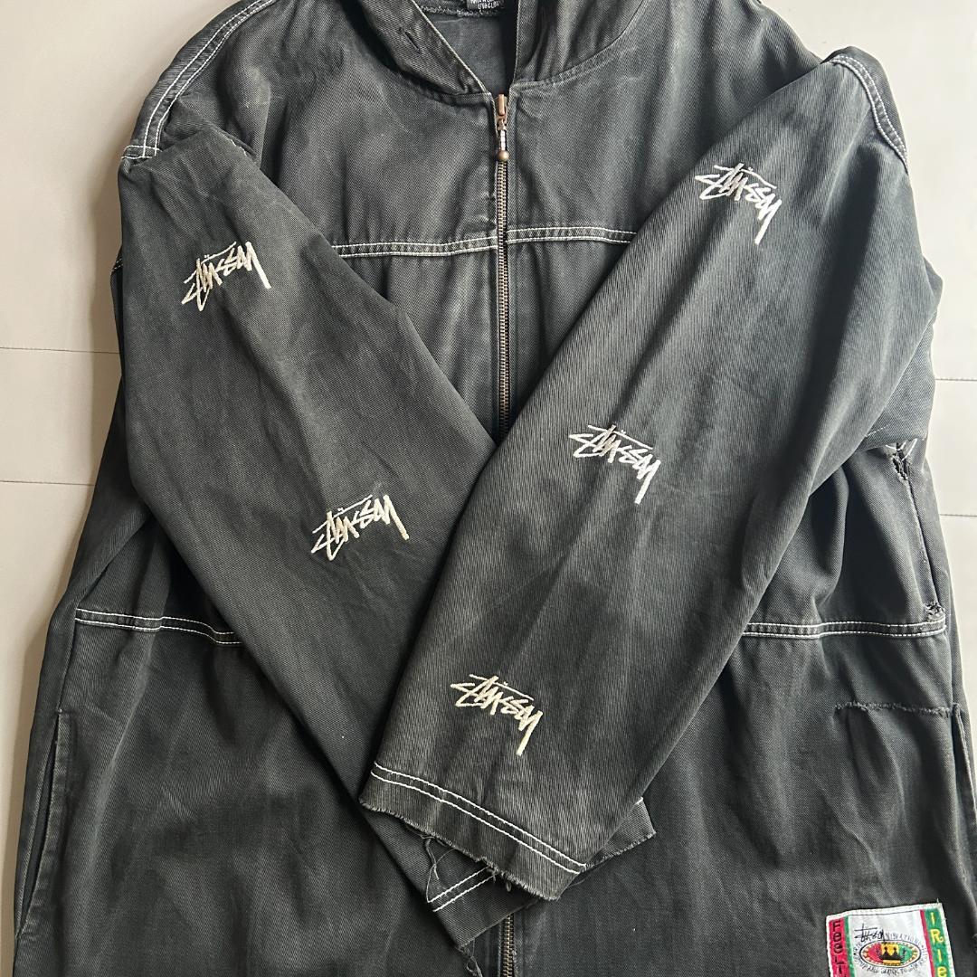 90s Bootleg Stussy IRIE ROOTS ジップパーカー