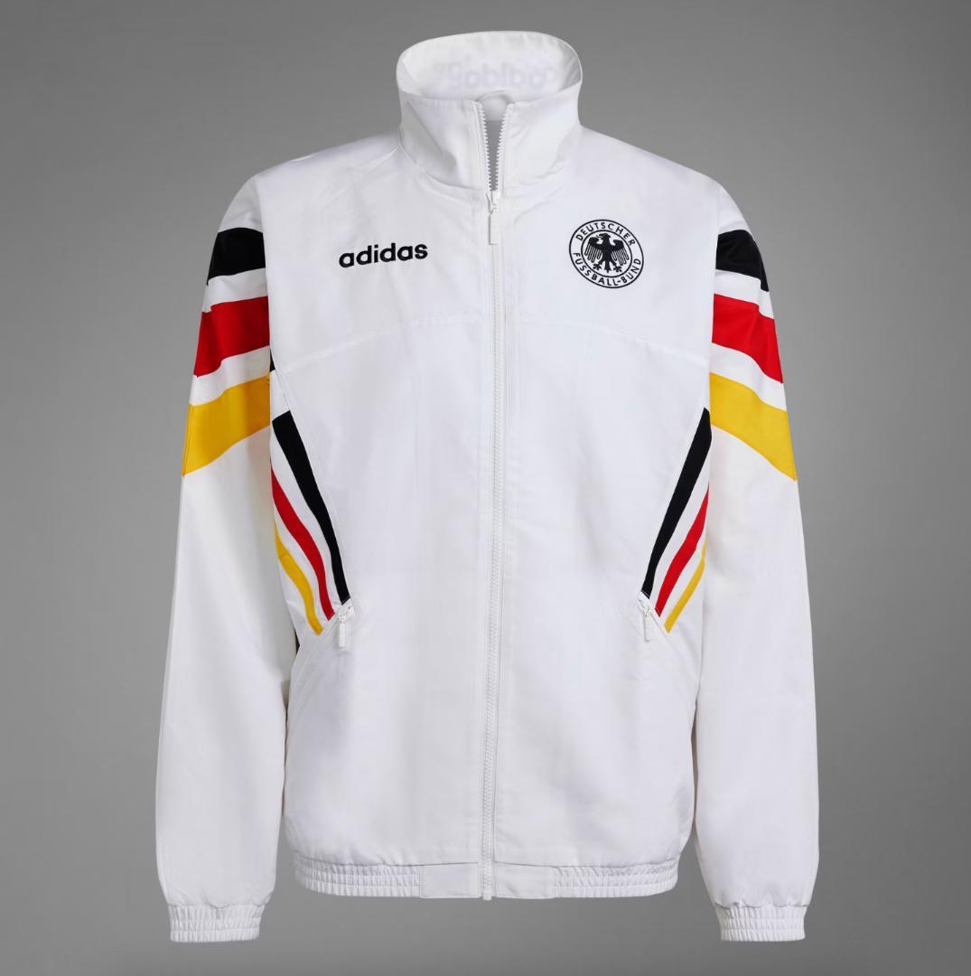 【完売品】ドイツ代表 ウーブン1996トラックトップ ドイツ代表 1996 ウーブン トラックジャケット- ホワイト