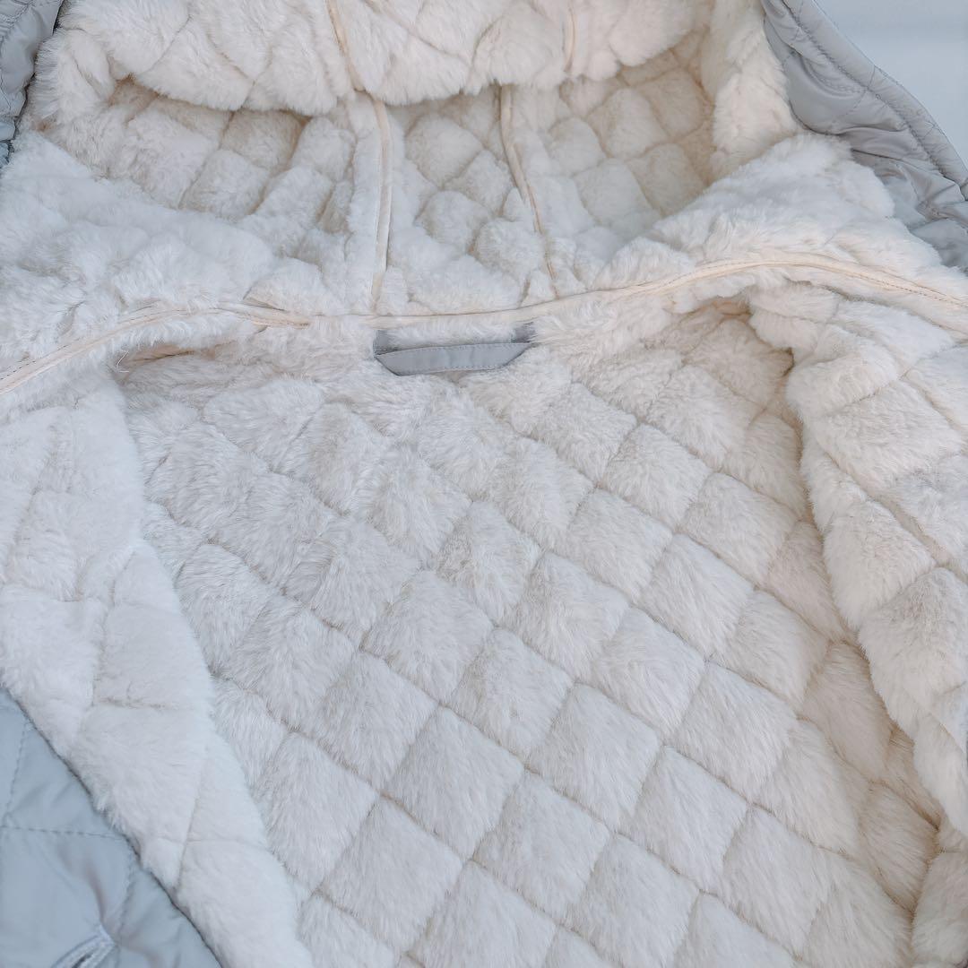 美品 マッキントッシュロンドン キルティング ロングコート ボア 36