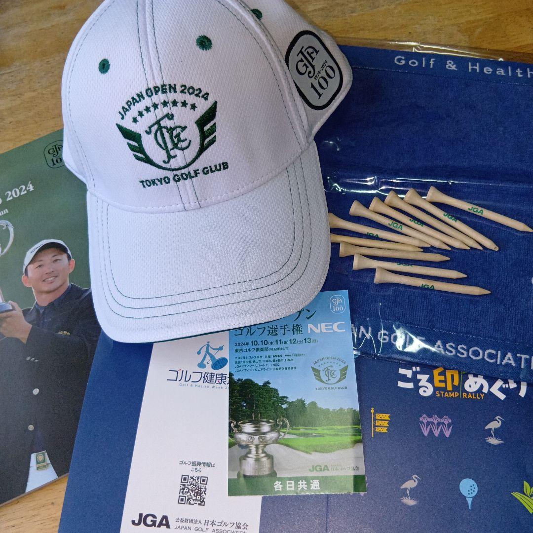 JAPAN OPEN 2024 TOKYO GOLF CLUB 非売品セット❗️ 2024年度（第89回）日本オープンゴルフ選手権第1ラウンドが終了。池村