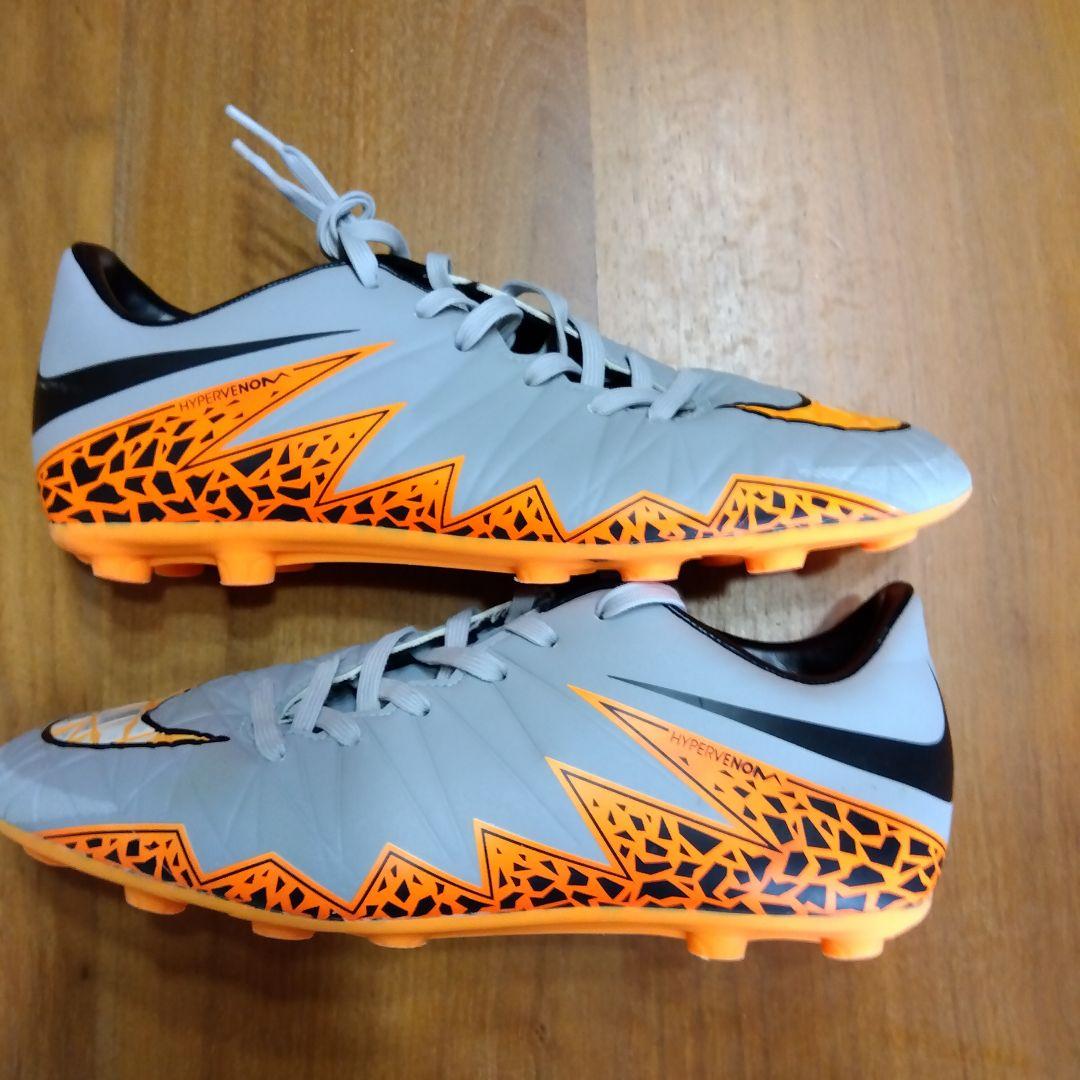 最終値下げ【中古/箱無し】NIKEハイパーヴェノム グレー/オレンジ
