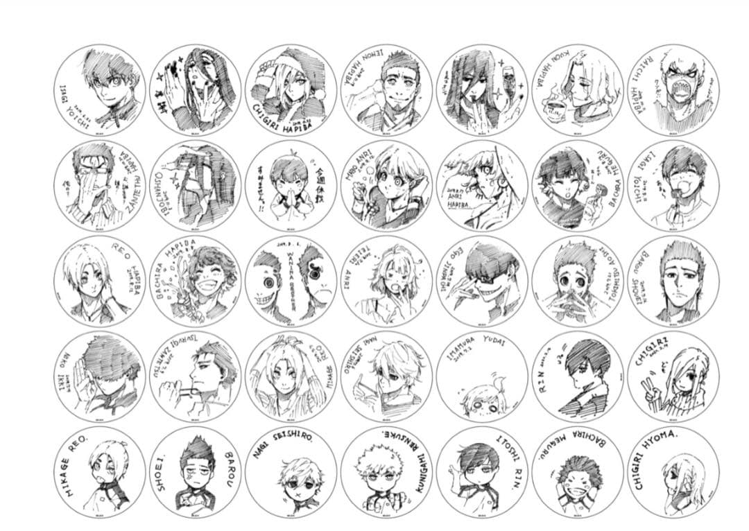 タワレコ原画展/複製ブルーロックコースター(130種コンプリートセット