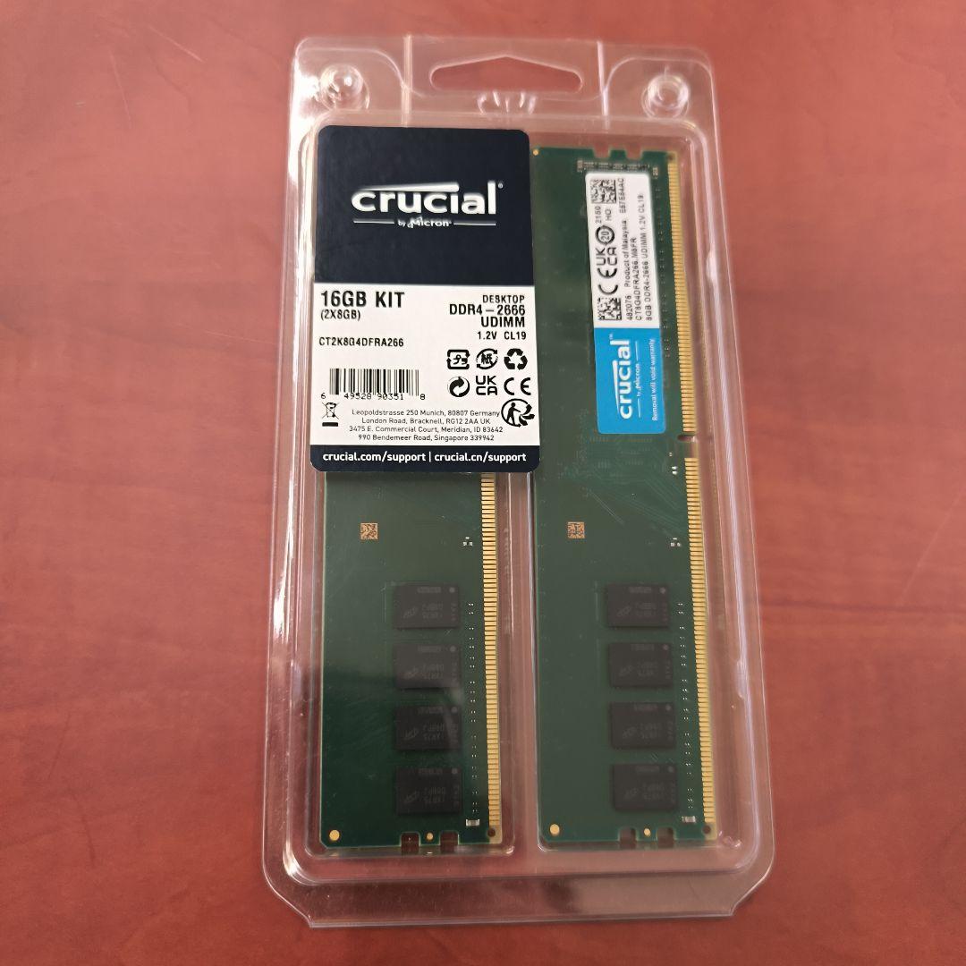 crucial 8×2 16GB KIT Crucial 16GB kit (8GBx2), 260-pin SODIMM, DDR4 PC4-19200, at