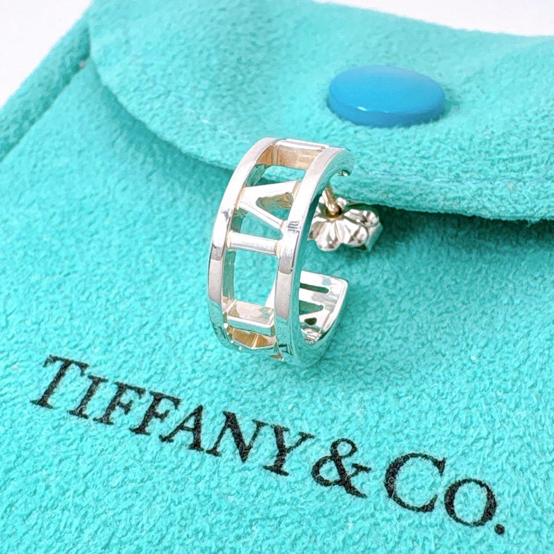 極美品 ティファニー オープンアトラス フープ ピアス シルバー925 TIFFANY&Co.（ティファニー） フープ ピアス アトラス シルバー925
