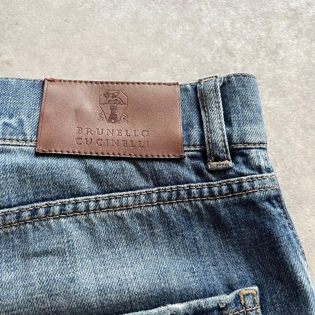 激レア BRUNELLO CUCINELLI デザイナー着用 ダメージデニム - メルカリ