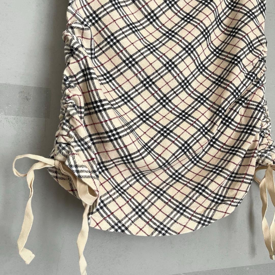 美品✨バーバリーブルーレーベル ノバチェック ノースリーブ タンク