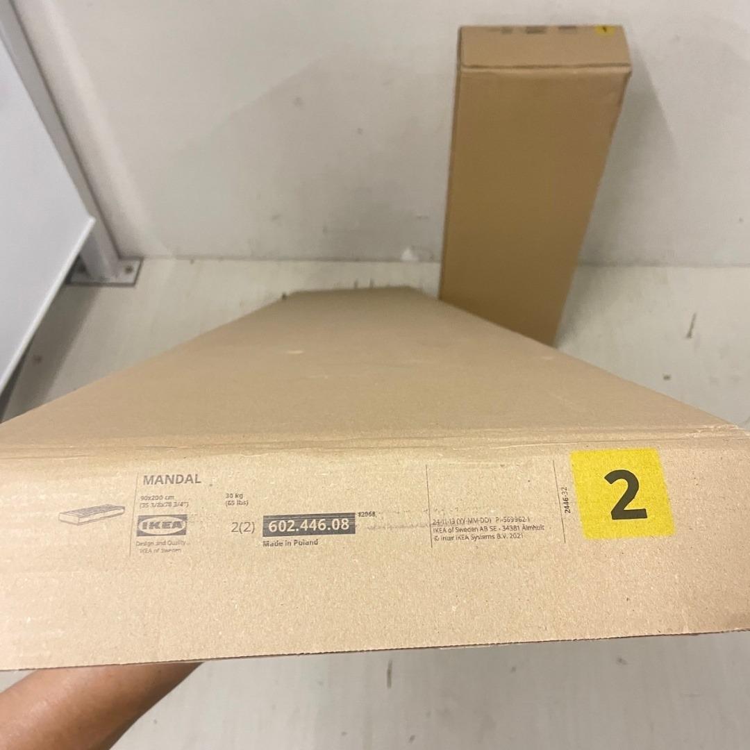 24922 【未開封品】シングルベッドフレーム IKEA MANDAL S - メルカリ