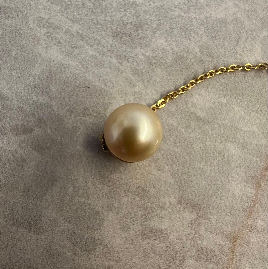 マロハ　 USA タイピン　パール　K18 白蝶真珠 10.5mm