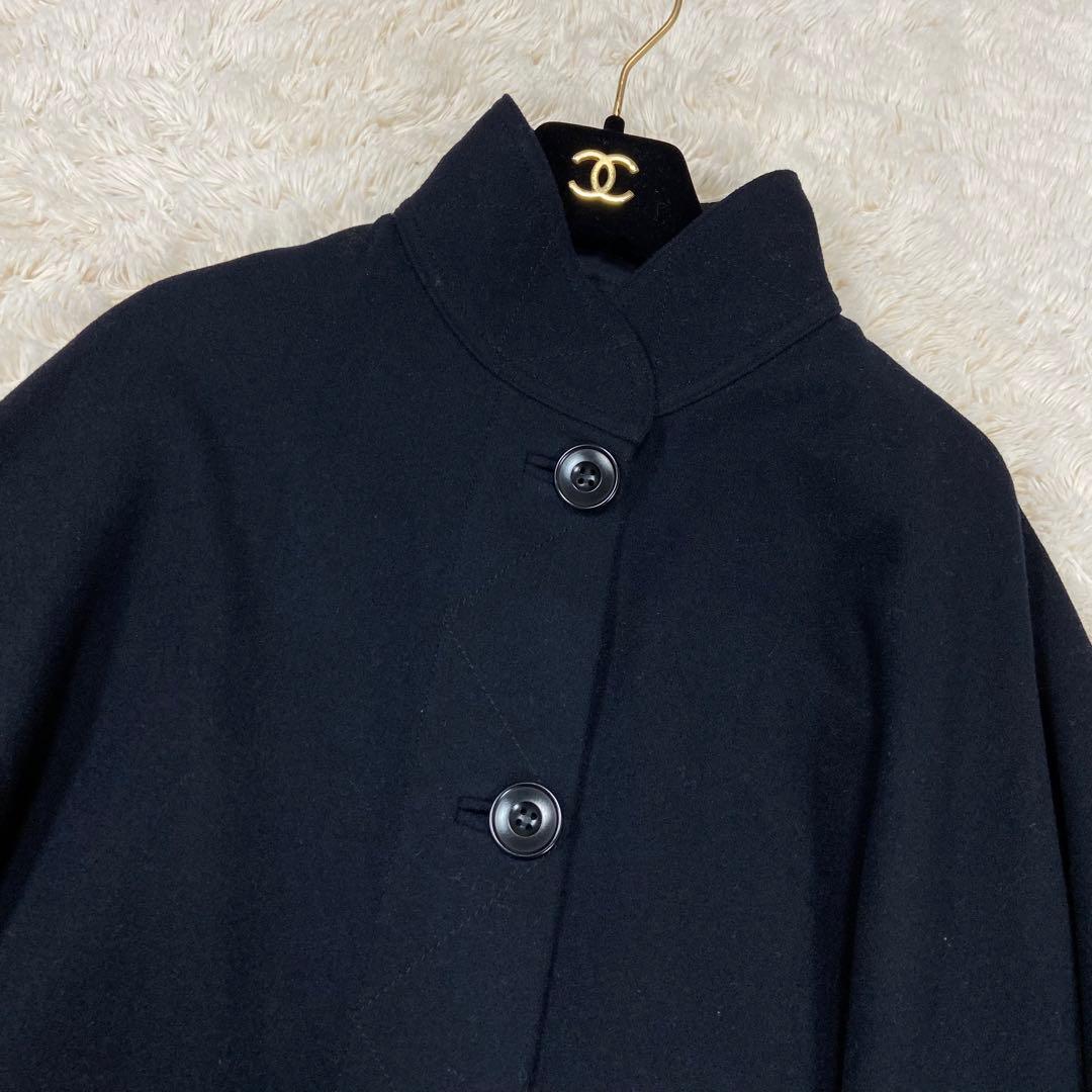 ユニクロ×LEMAIRE ウールカシミヤ ケープ＋ ポンチョコート ブラック