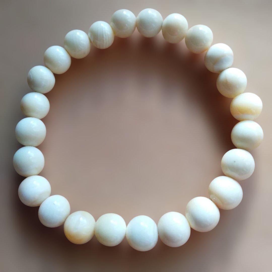 鯨歯 マッコウ鯨 牙玉ブレスレット 19㎝ - メルカリ