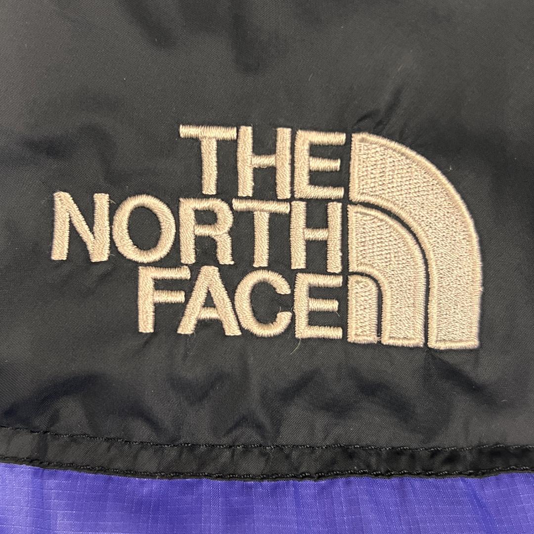 《美品》ザノースフェイス ヌプシ ダウンジャケット メンズ 青／黒 95 (M)
