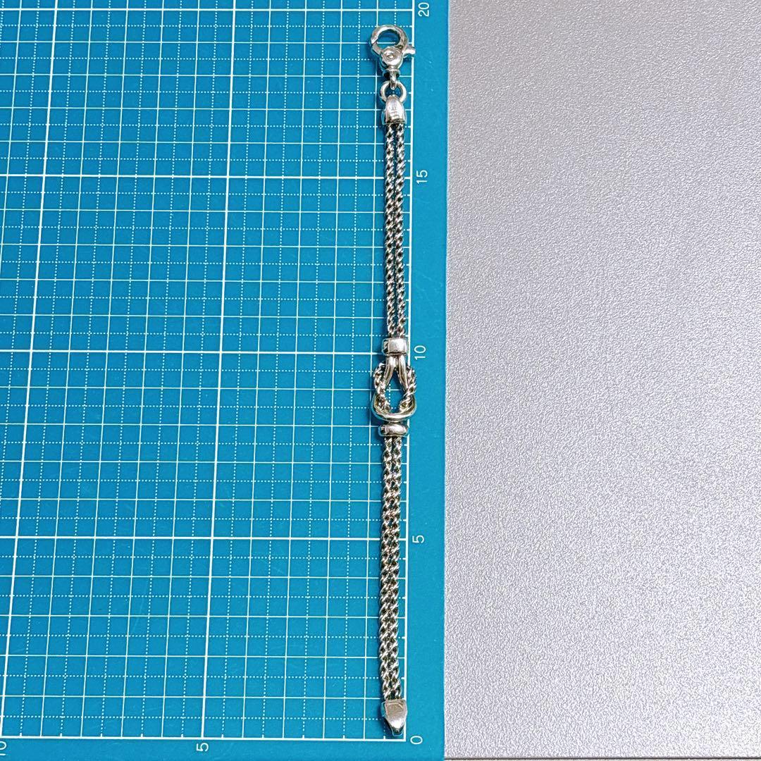 【美品】19.5cm ティファニー ダブルロープ ブレスレット シルバー925