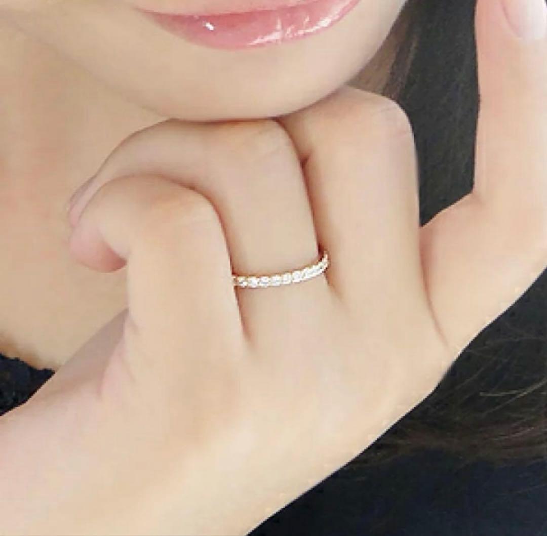 アトリエsawa K18YG 0.3ct ダイヤモンド エタニティリング - メルカリ