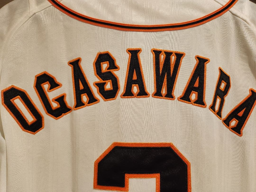 読売ジャイアンツ 小笠原 道大 2番 ユニフォーム 白 adidas Oサイズ