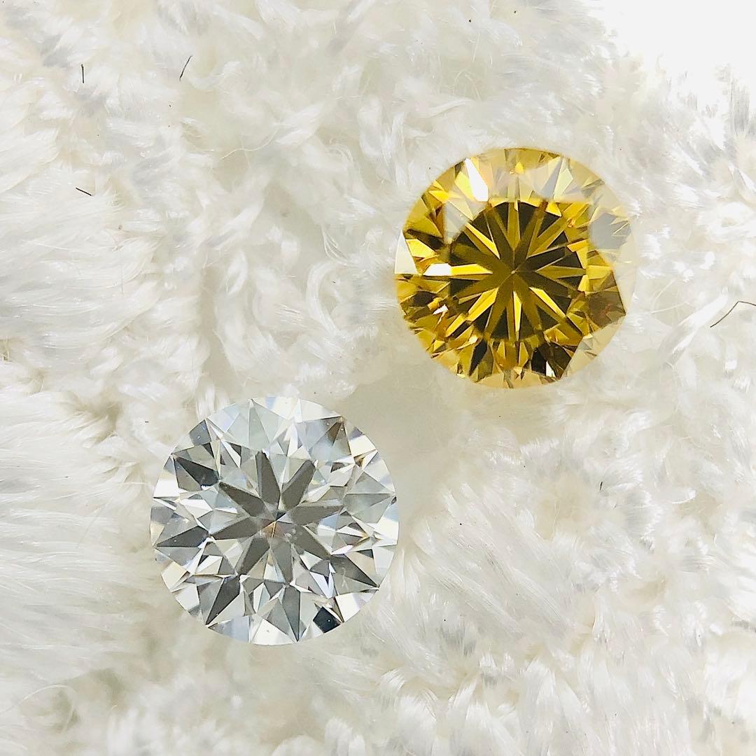 0.258ct F.D. Orangy Yellow SI-1 イエローダイヤ