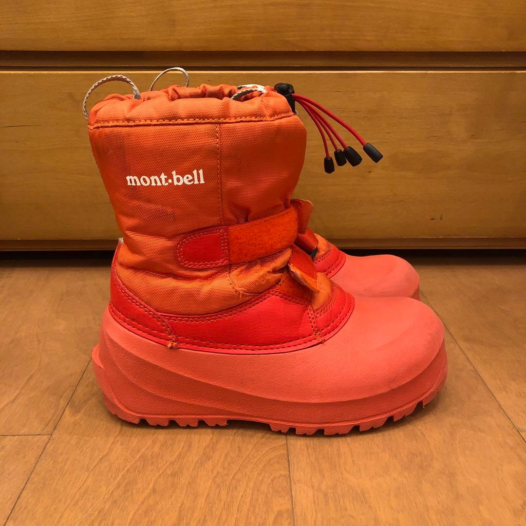 mont-bellモンベル キッズ スノーブーツ 21センチ オレンジ - メルカリ