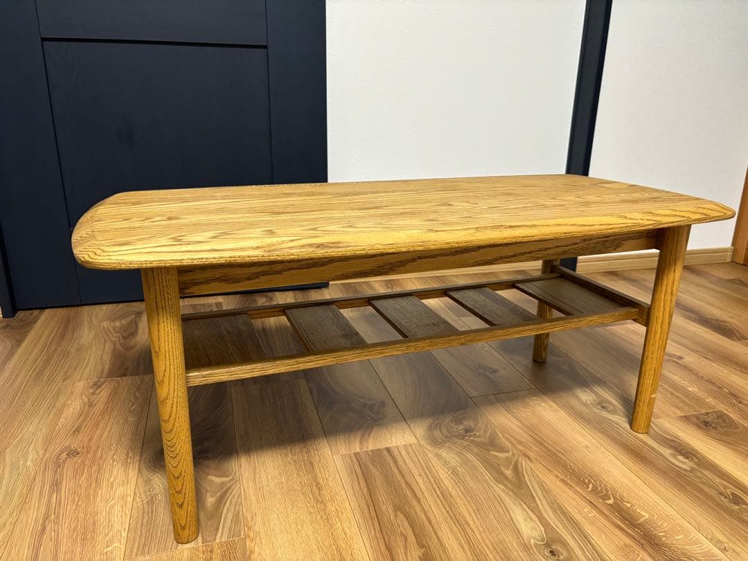 モモナチュラル FD LOW TABLE S 天然木昇降式センターテーブル - メルカリ