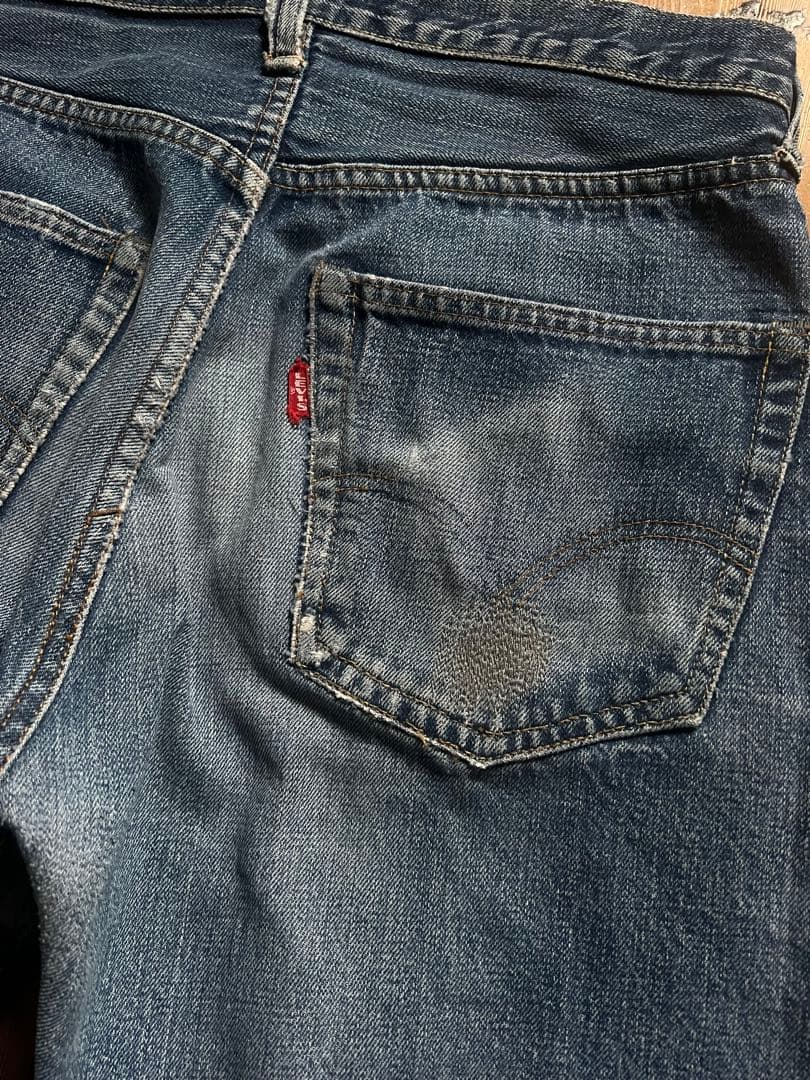 60s LEVIS 501 BIGE（ビッグE）ゴールデンサイズW85cm×L78cm不均等V