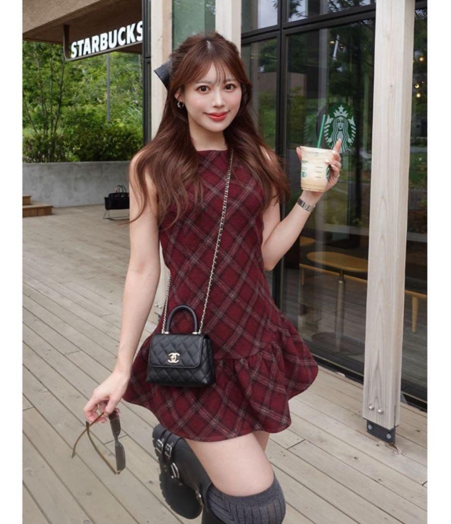Darich ダーリッチ タータンチェックノースリミニワンピース free ダーリッチ Darich タータンチェックノースリミニワンピース