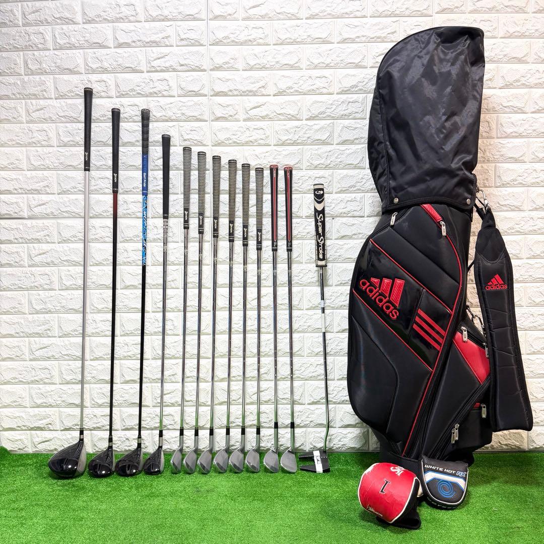 ゴルフセット 豪華 SRIXON ZR ラウンド仕様 メンズ 打感良好 すぐ使用