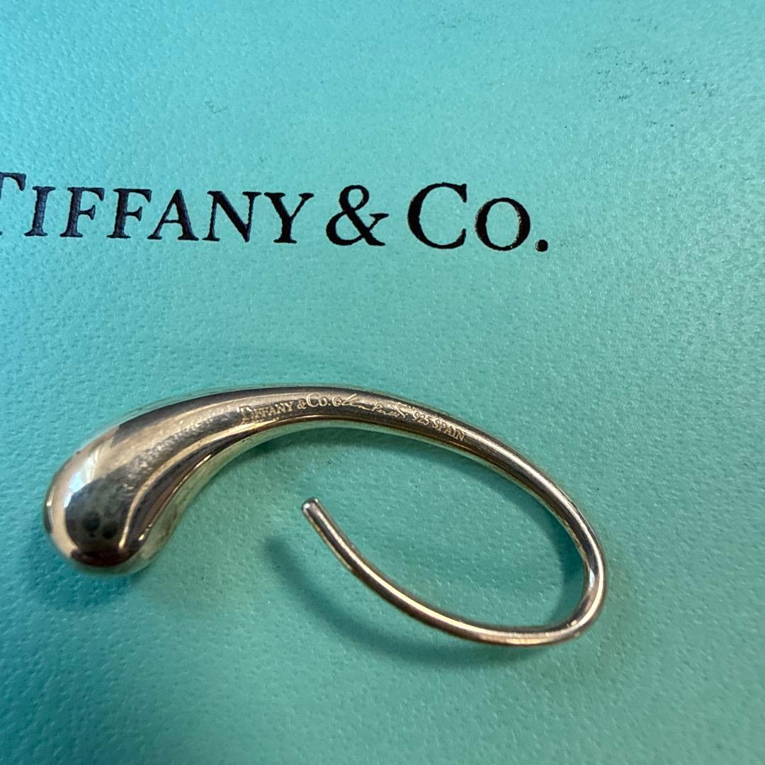 美品】ティファニー Tiffany ティアドロップ フックピアス シルバー