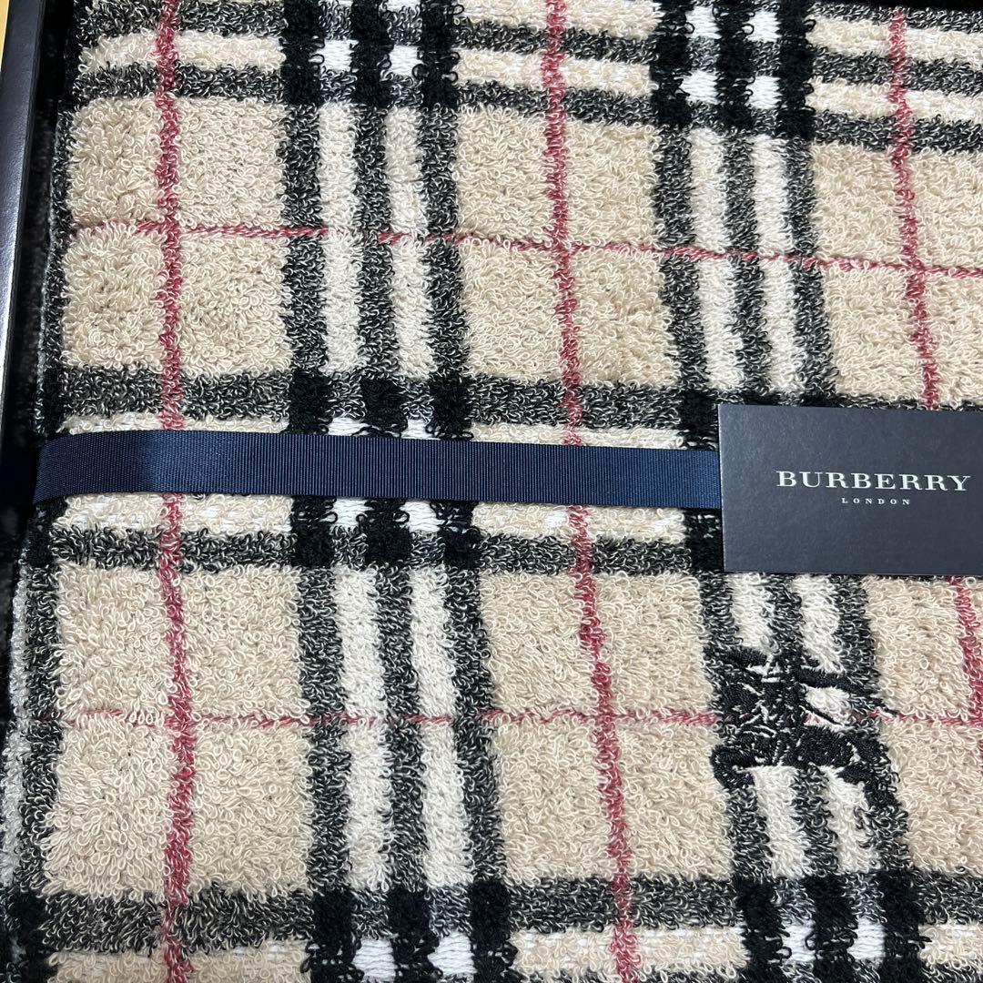 新品未使用】BURBERRY バーバリー バスタオル ノバチェック 西川産業