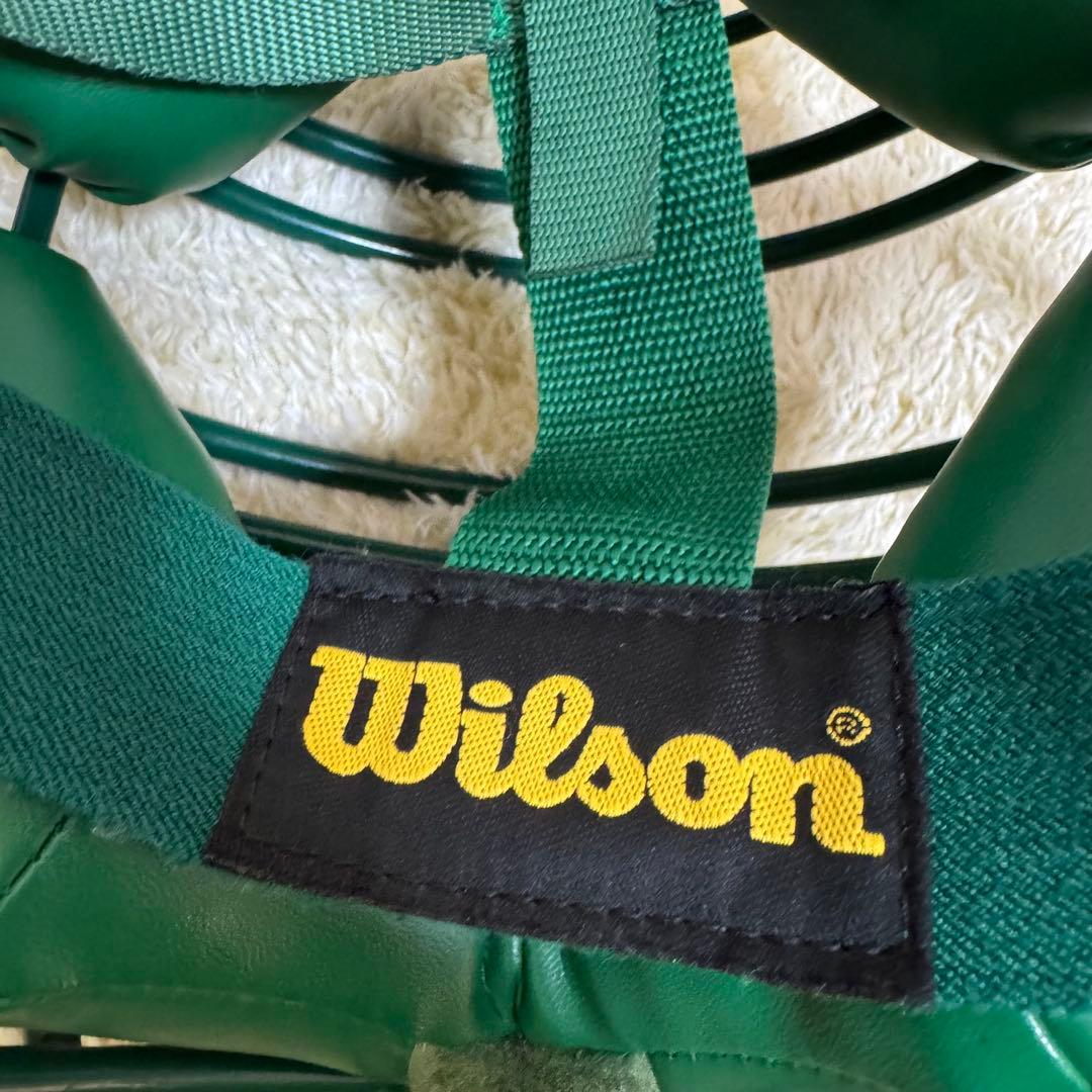 Wilson ウィルソン 硬式 審判用 マスク トップ グリーンA3027